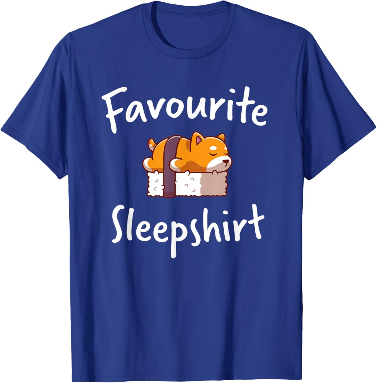 Dog Sushi Shiba Inu Sleeping Sleep Pajama Pyjama Nightgown Men Women Kids T-Shirt - T-Shirt | Royal