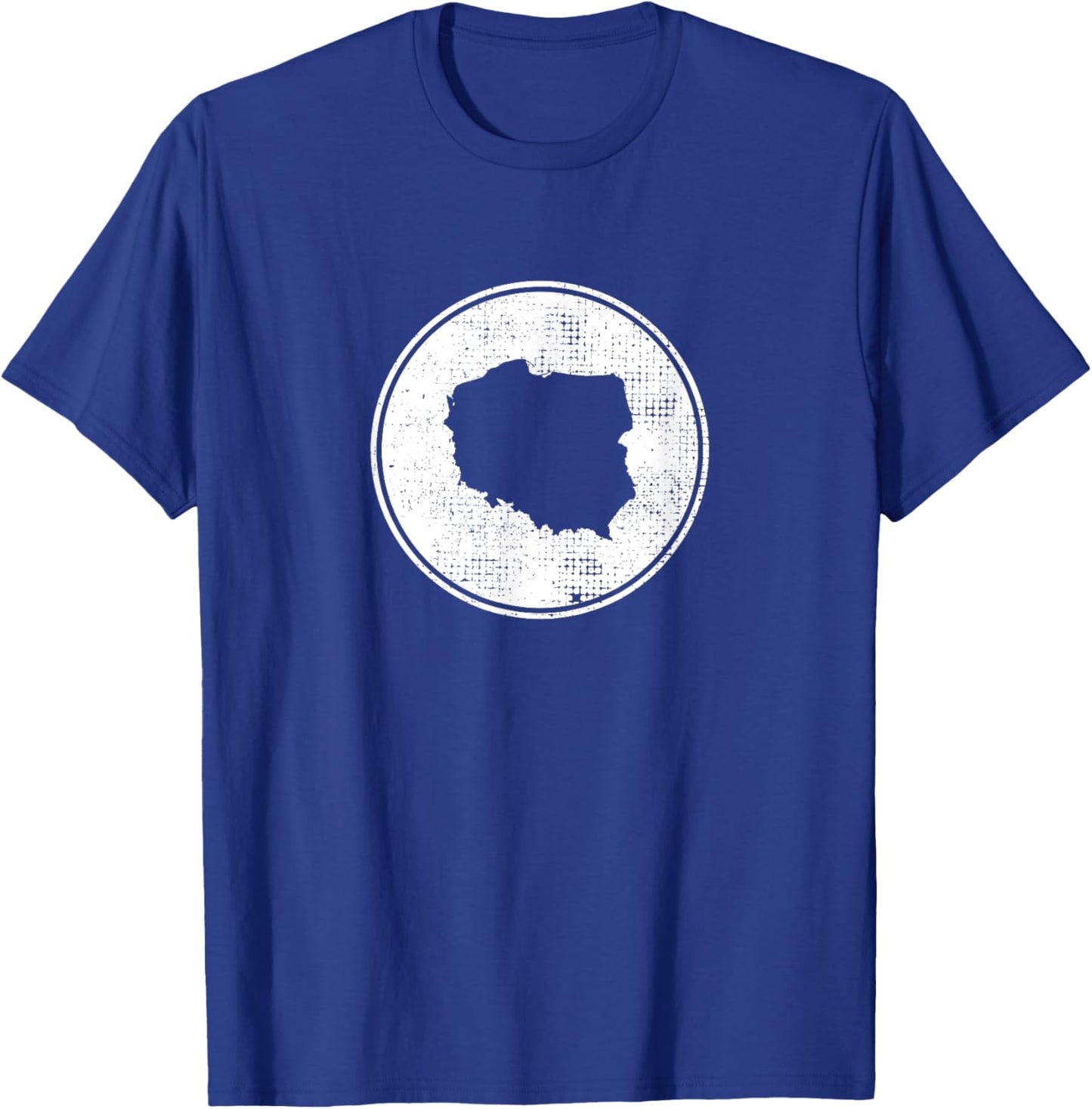 Poland Vintage Map Polish Proud Pole T-Shirt - T-Shirt | Royal