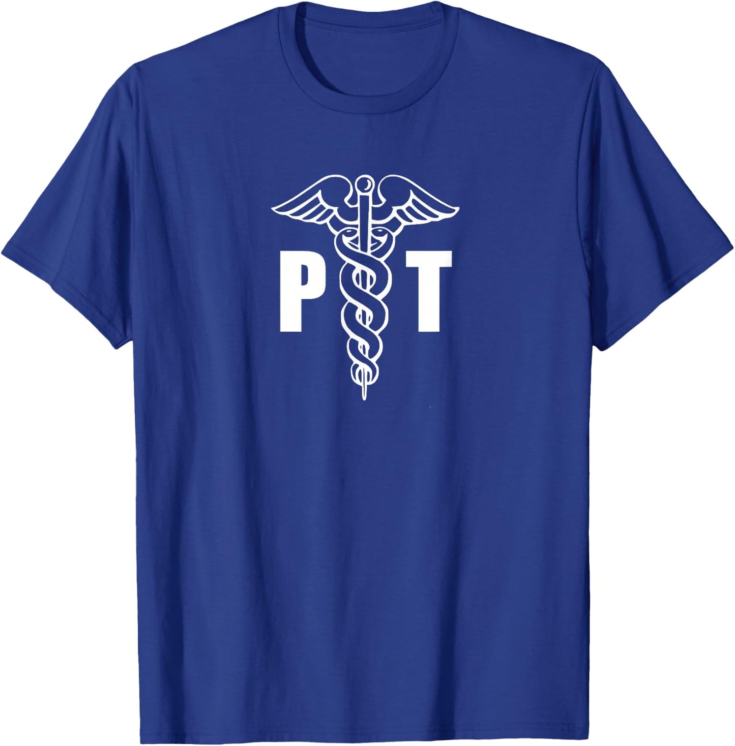 Physical Therapist Therapy PT Caduceus Medical Symbol T-Shirt - T-Shirt | Royal