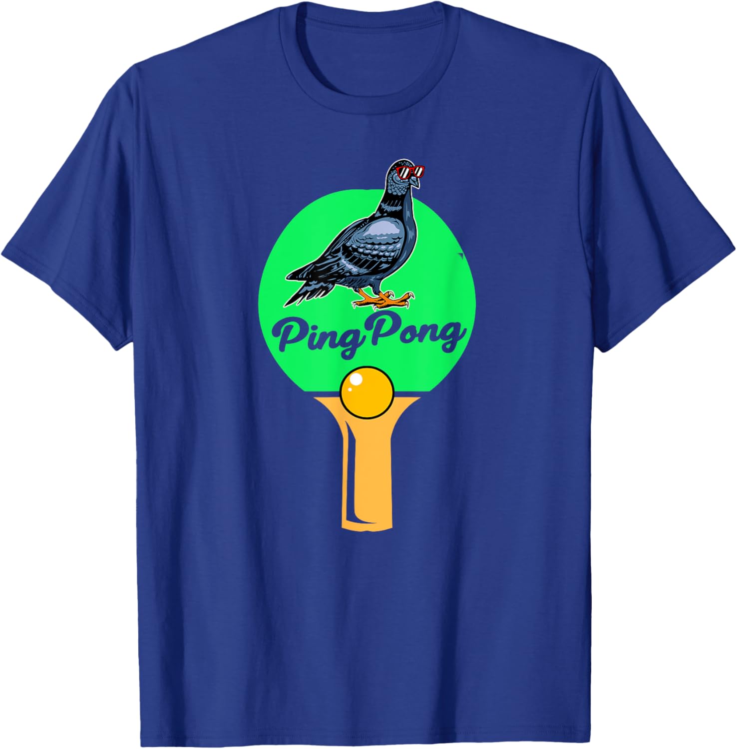 Pigeon Ping Pong T-Shirt - T-Shirt | Royal