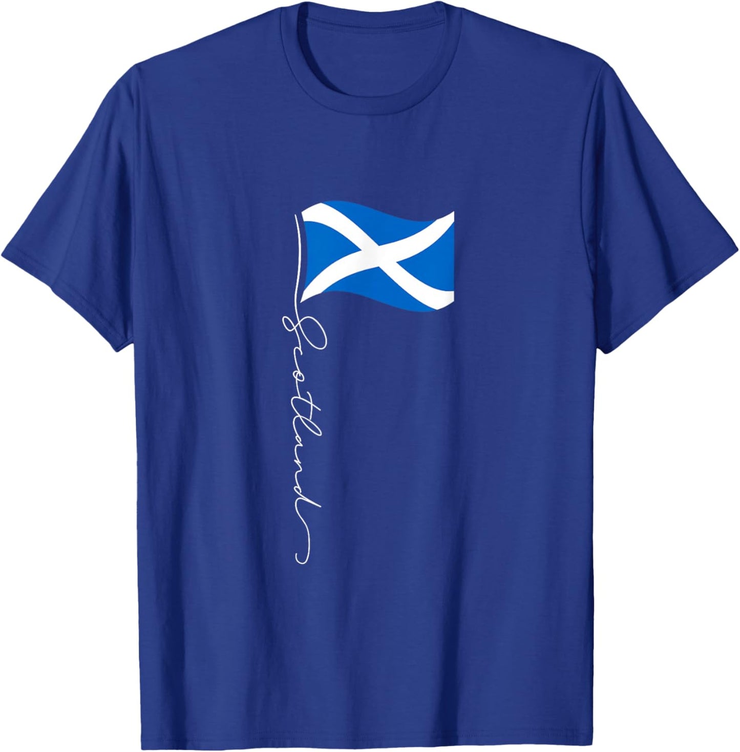 Scotland Signature Flag Pole - Patriotic Scottish Flag T-Shirt - T-Shirt | Royal