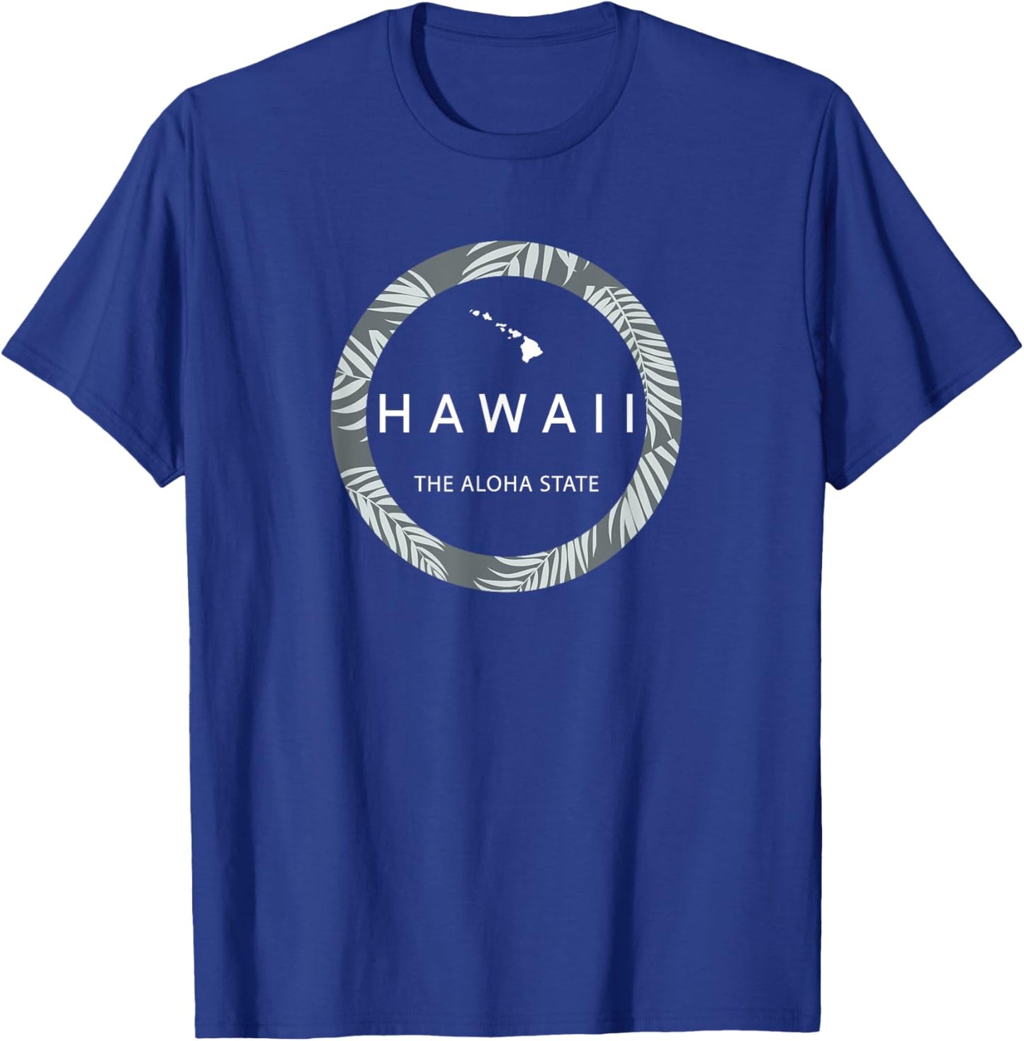 Hawaii The Aloha State - Aloha Hawaiian Palm Tree Ohana ! T-Shirt - T-Shirt | Royal