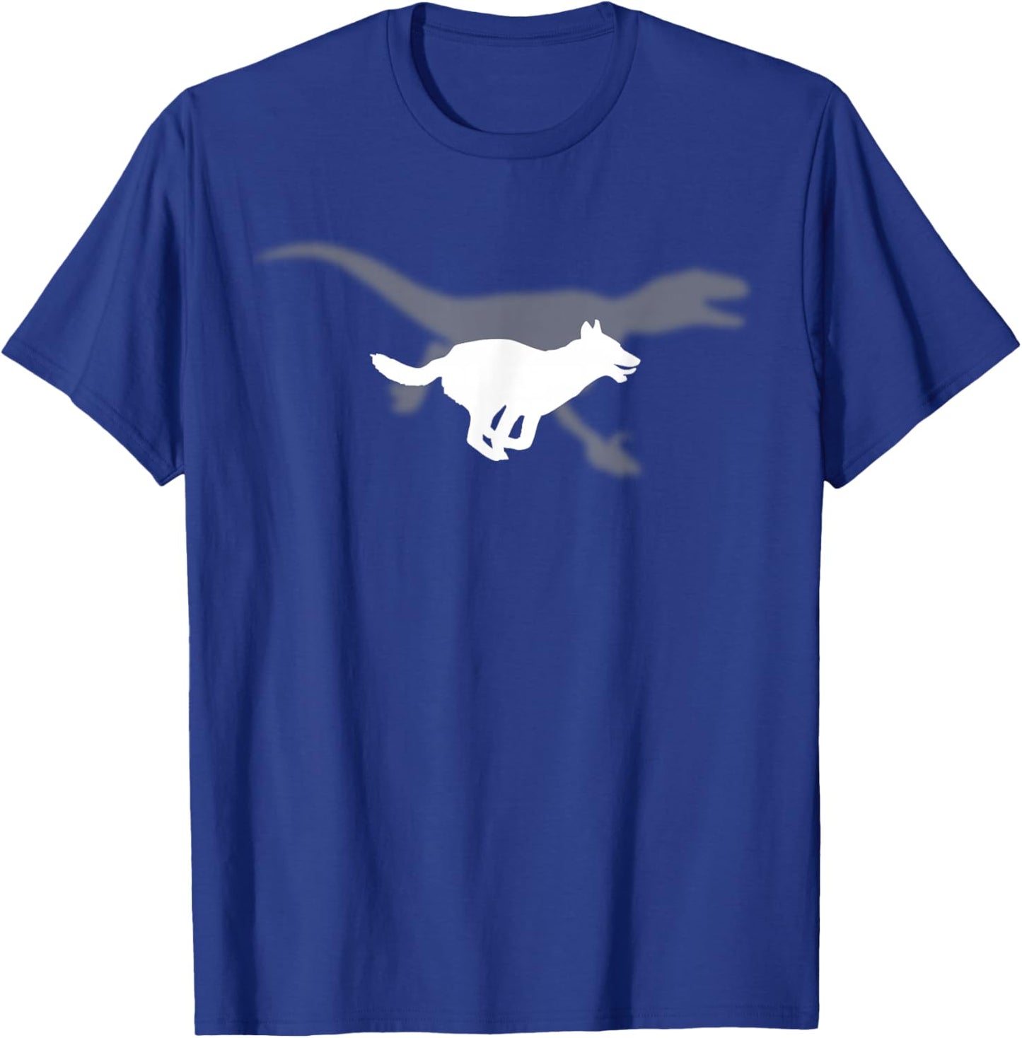 Belgian Malinois Velociraptor Maliraptor Running Shadow T-Shirt - T-Shirt | Royal