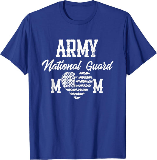 Army National Guard Mom Of Hero Military Family T-Shirt - T-Shirt | Royal