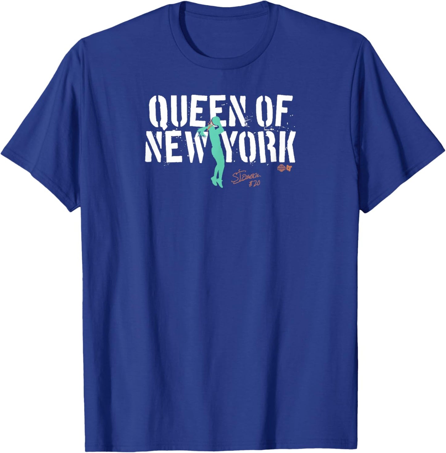 Sabrina Ionescu - Queen of NY Basketball - WNBA Players Assn T-Shirt - T-Shirt | Royal