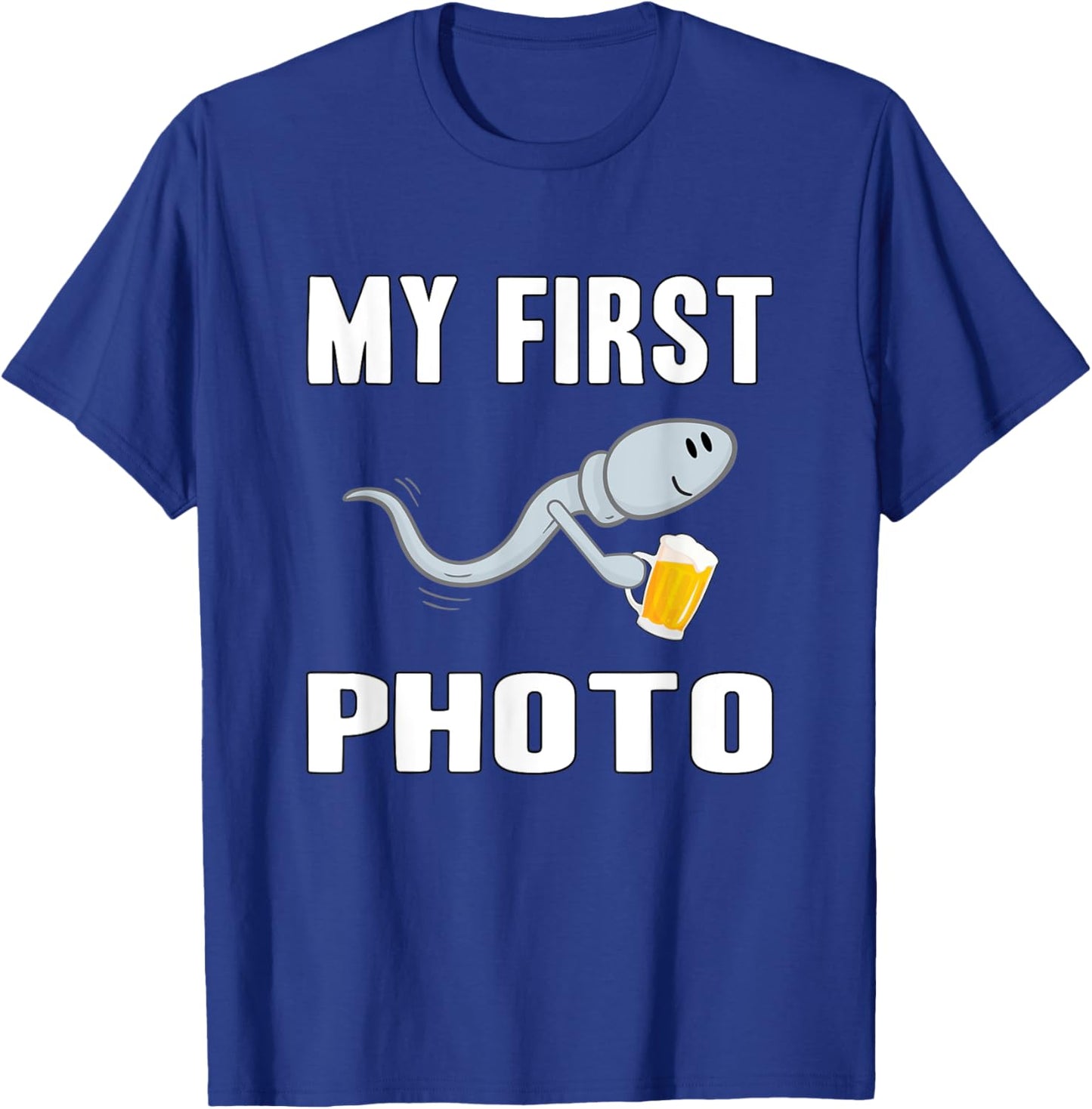 Beer Sperm Photo T-Shirt - T-Shirt | Royal