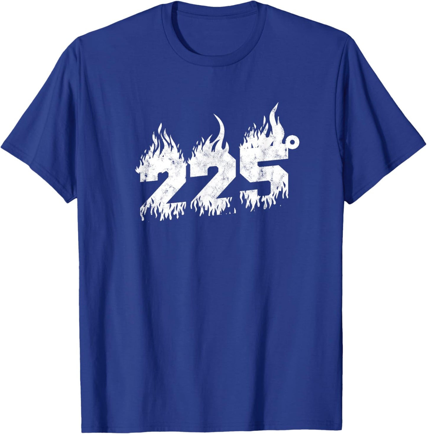225 degrees - Barbecue Grill and smoke T-Shirt - T-Shirt | Royal