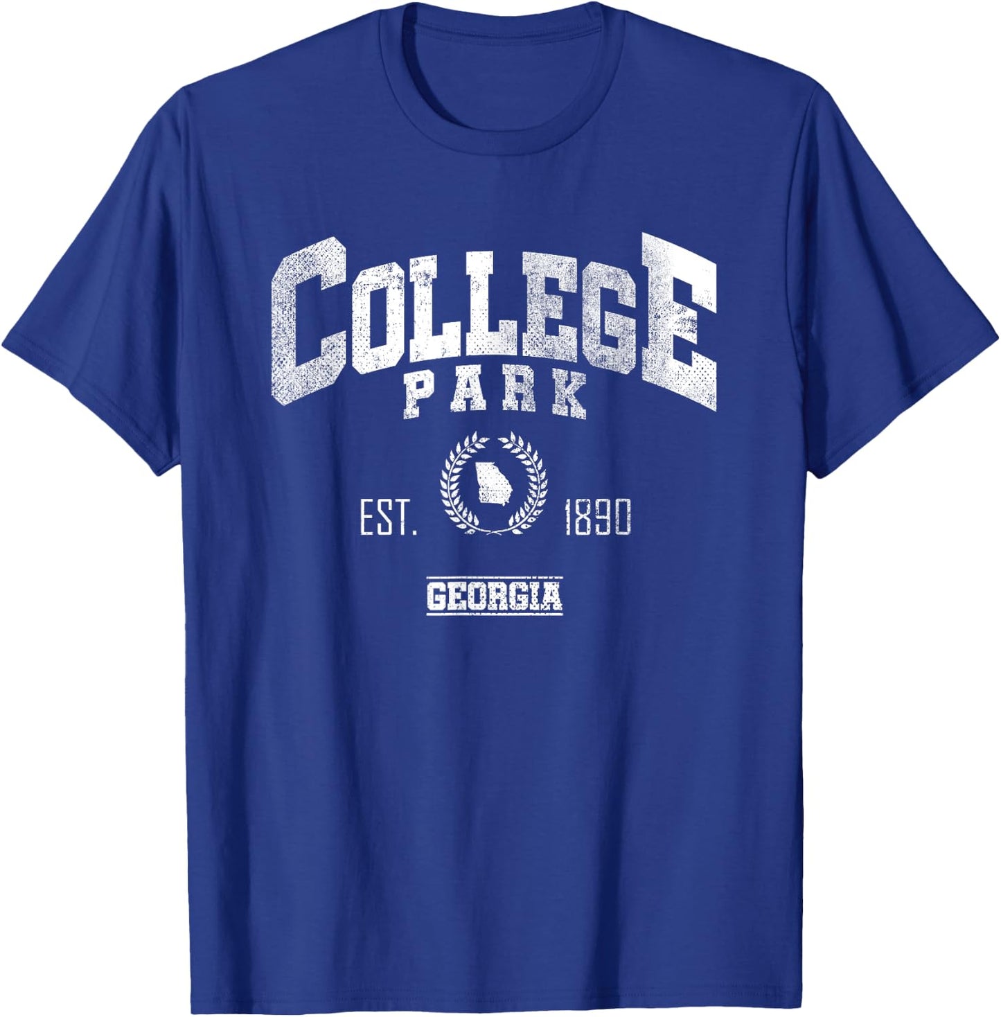 College Park GA | Georgia | Vintage Throwback T-Shirt - T-Shirt | Royal
