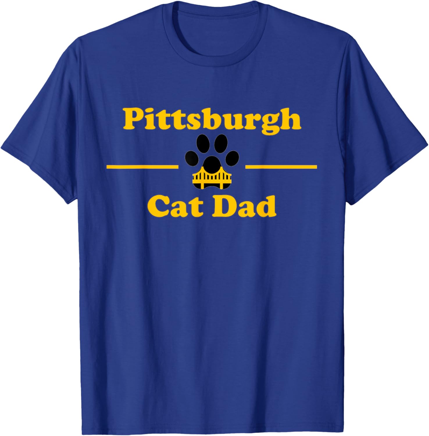 Pittsburgh Cat Dad Women T-Shirt - T-Shirt | Royal