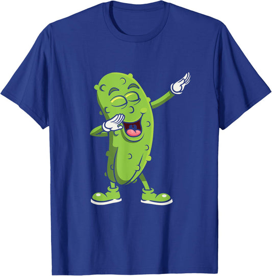 Dabbing Pickle - Cucumber Vegetarian Vegan Pickles Lover T-Shirt - T-Shirt | Royal