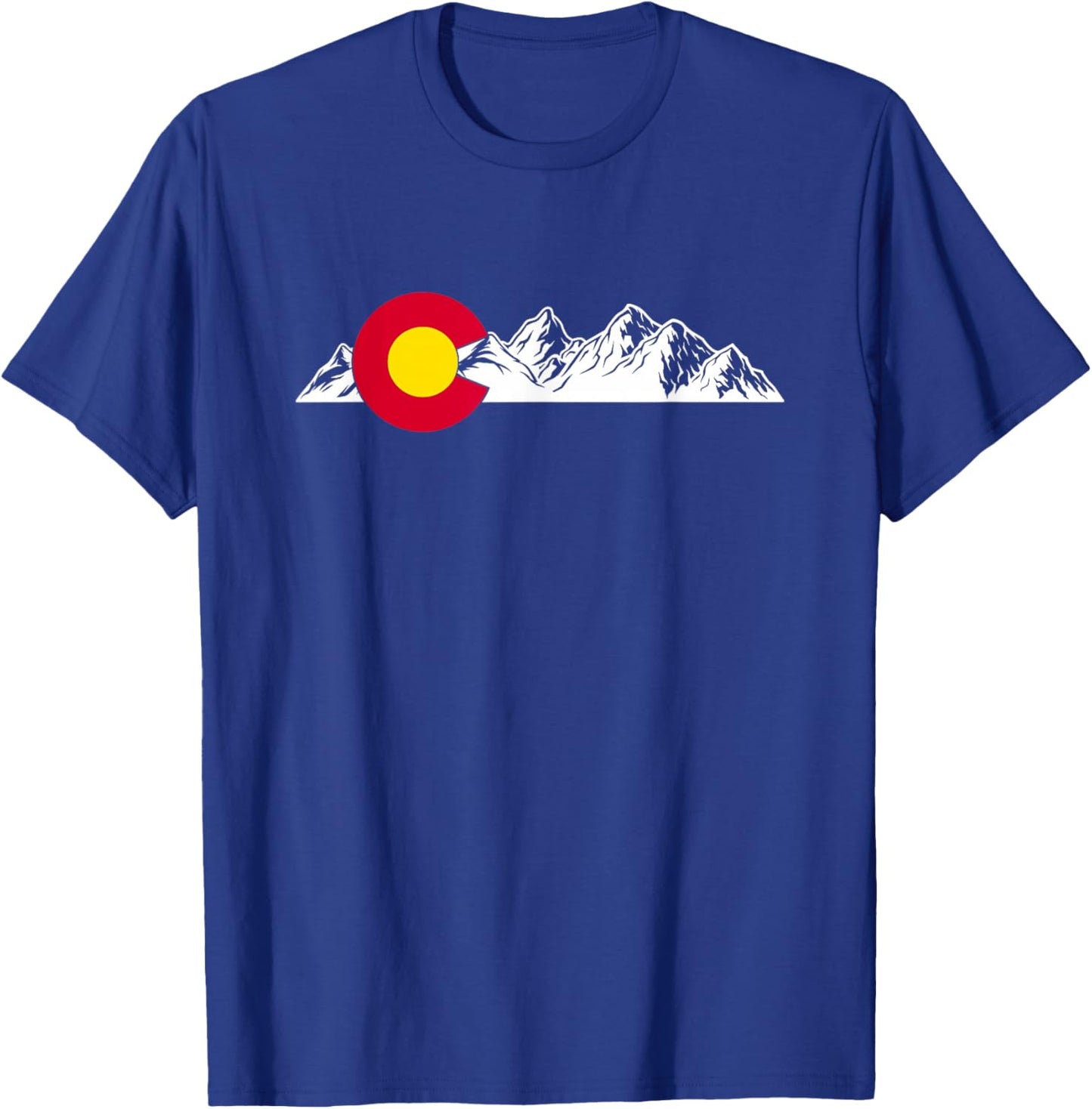 Colorado Mountains T-Shirt - T-Shirt | Royal