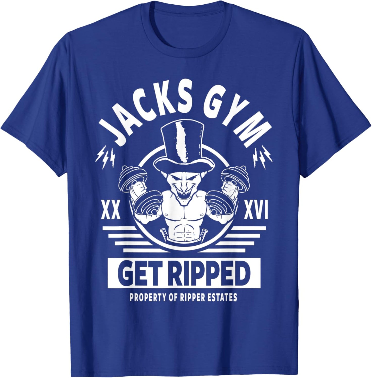 Jack The Ripper Fitness & Exercise Gym Motivation Workout T-Shirt - T-Shirt | Royal