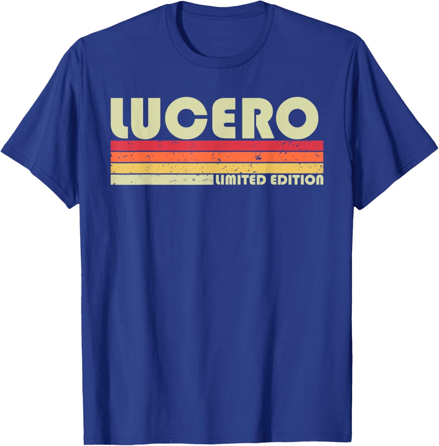 LUCERO Surname Funny Retro Vintage 80s 90s Birthday Reunion T-Shirt - T-Shirt | Royal