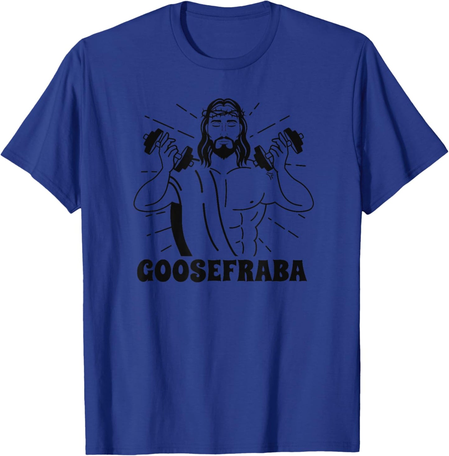Goosefraba Yoga Workin' Out Zen Buddha Funny Sayings Quotes T-Shirt - T-Shirt | Royal