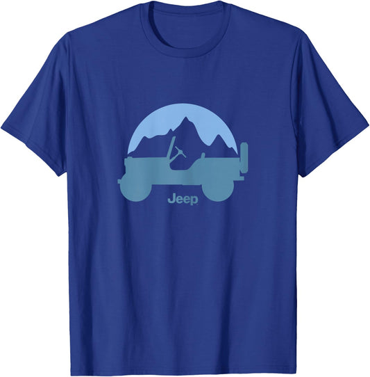 Jeep Willys Mountains T-Shirt - T-Shirt | Royal