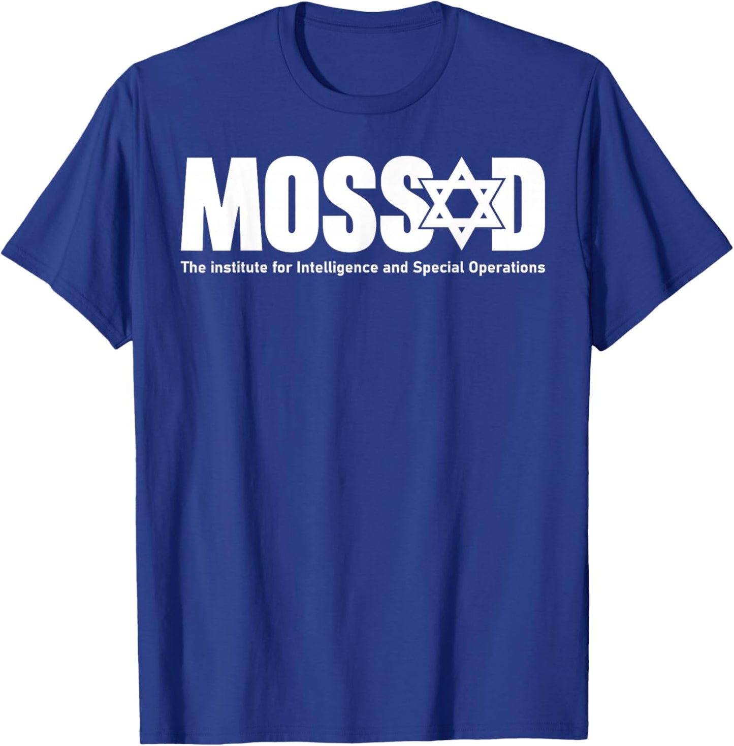 Mossad Israel Israeli Secret Service Menorah Tel Aviv T-Shirt - T-Shirt | Royal