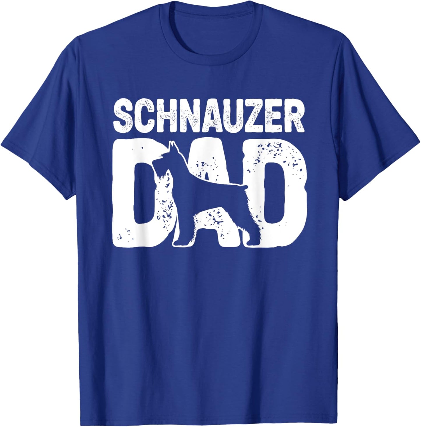 Funny Schnauzer Dad Dog Lover Schnauzer Father Dog Owner T-Shirt - T-Shirt | Royal