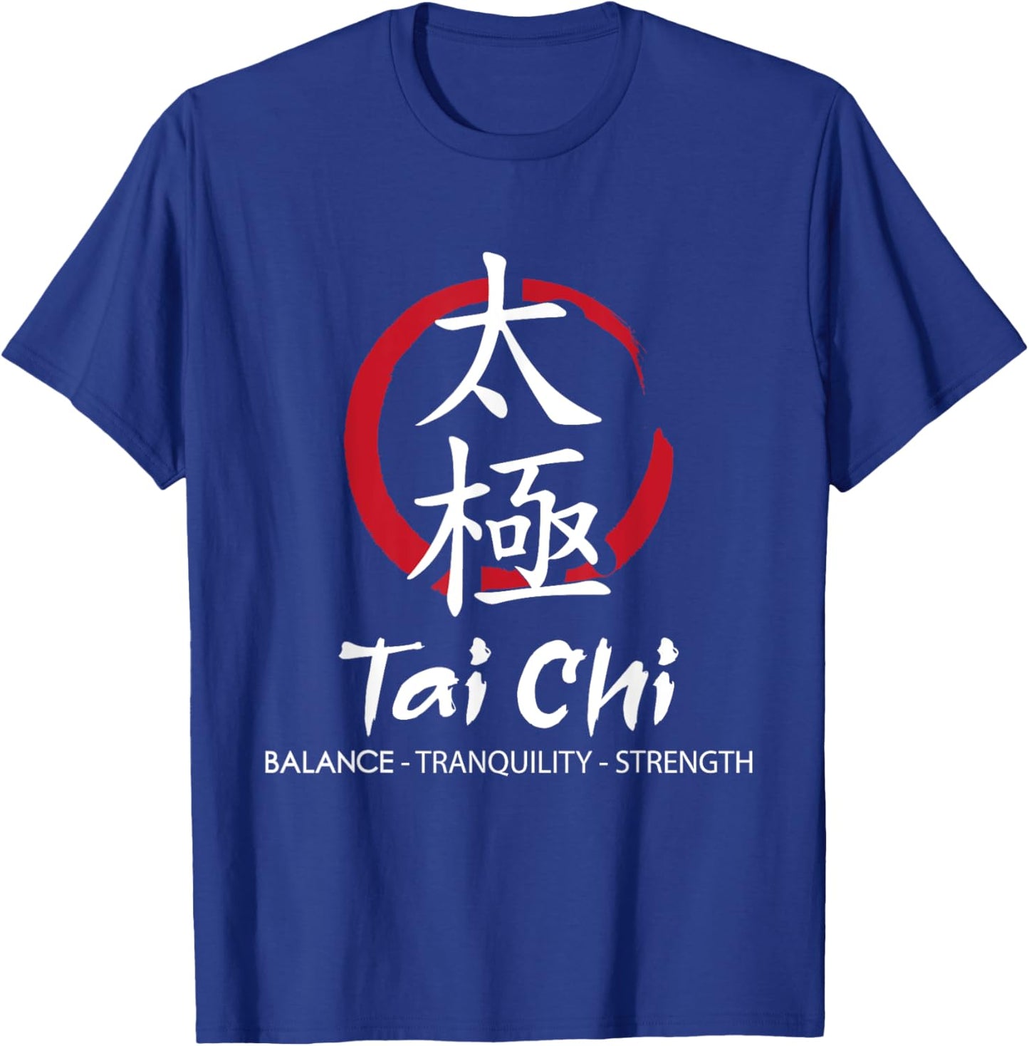 Tai Chi - Body Mind Wellness Spiritual Yin Yang Martial Arts T-Shirt - T-Shirt | Royal