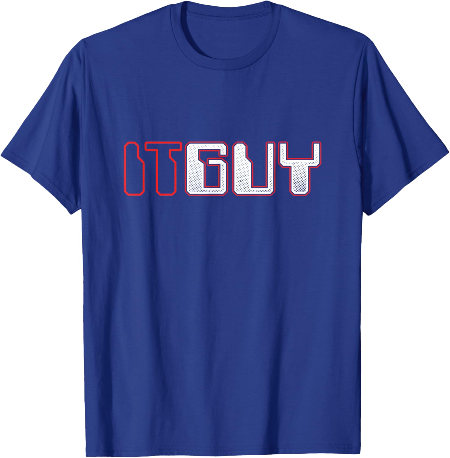 IT Guy Programmer Tech Support Developer Coder Nerd Techie T-Shirt - T-Shirt | Royal