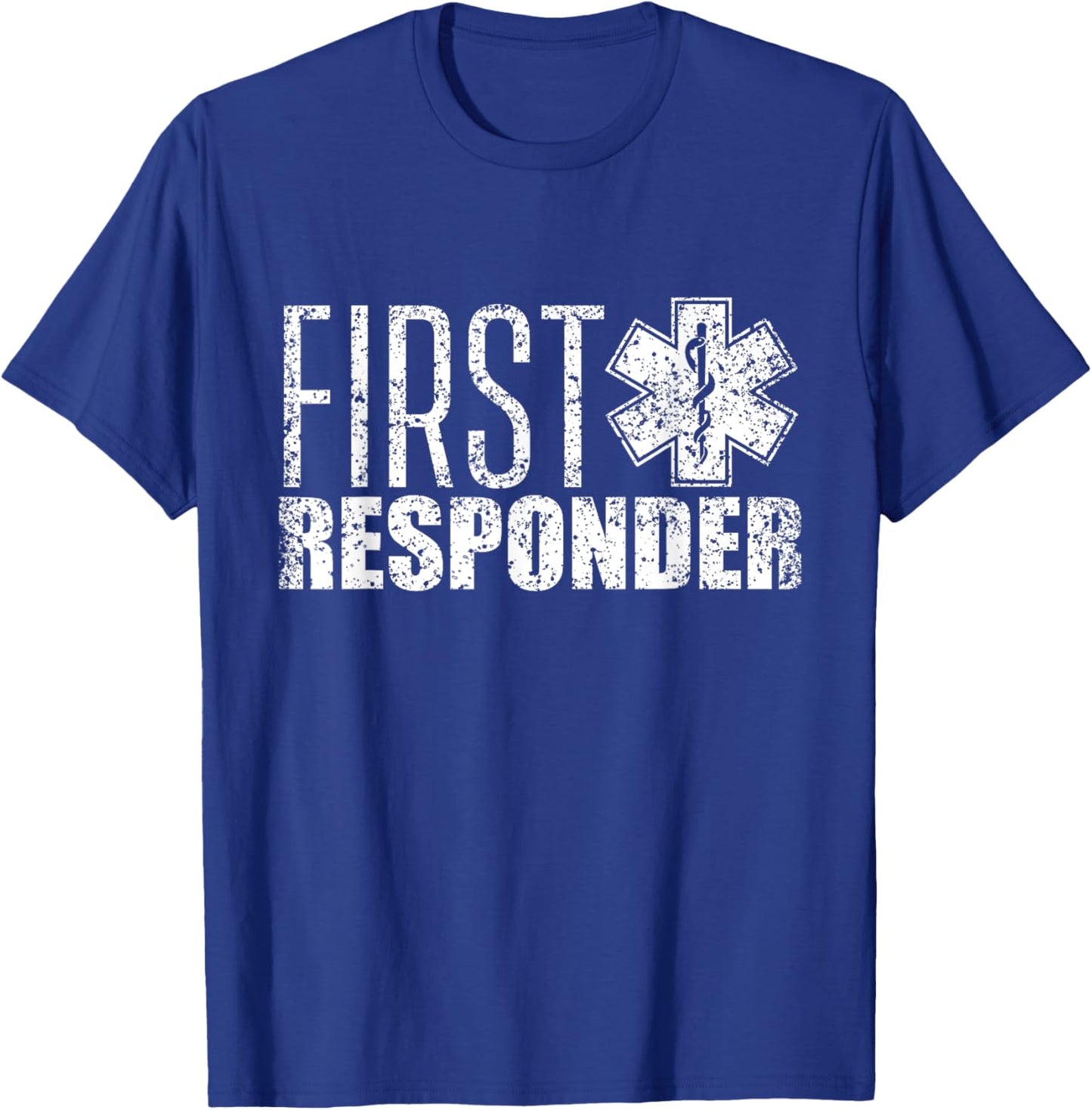 First responder Emergency Paramedic EMT Aid Helper T-Shirt - T-Shirt | Royal