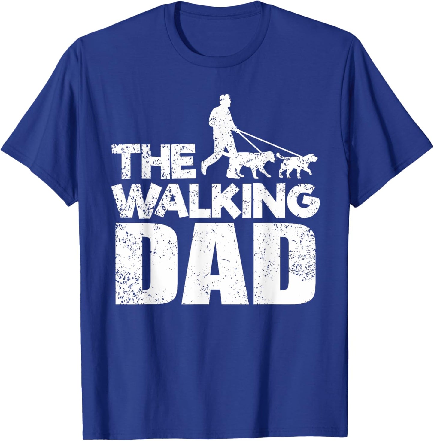 The Walking Dad dog walking - funny dogs T-Shirt - T-Shirt | Royal
