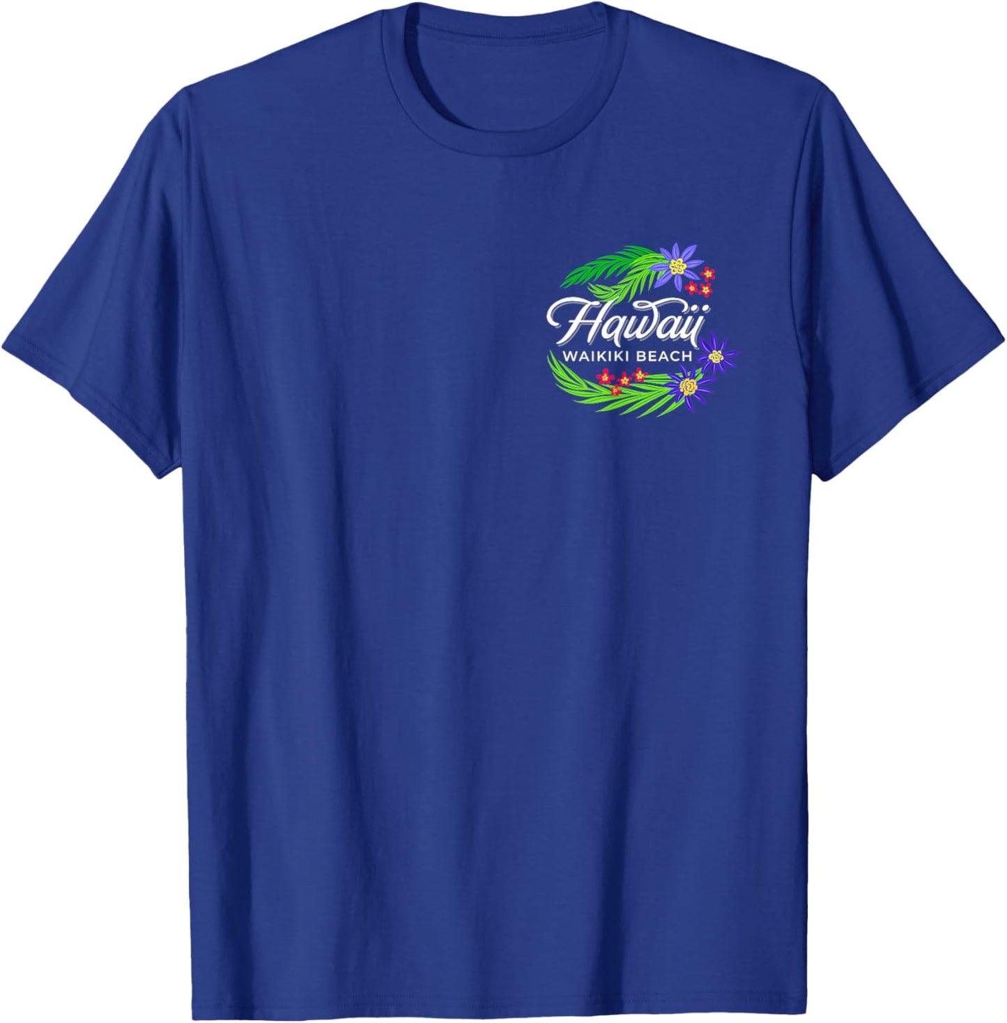 Hawaii Waikiki Beach T-Shirt - T-Shirt | Royal