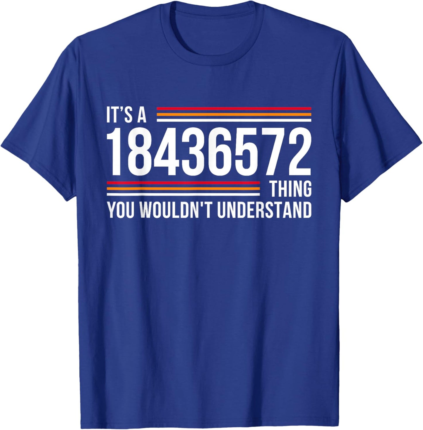 It's A 18436572 Thing Funny V8 Engine Classic Muscle Car Guy T-Shirt - T-Shirt | Royal