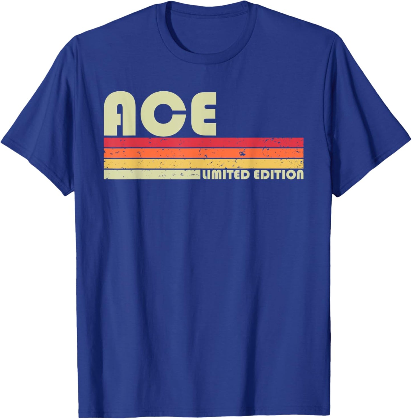 ACE Gift Name Personalized Funny Retro Vintage Birthday T-Shirt - T-Shirt | Royal