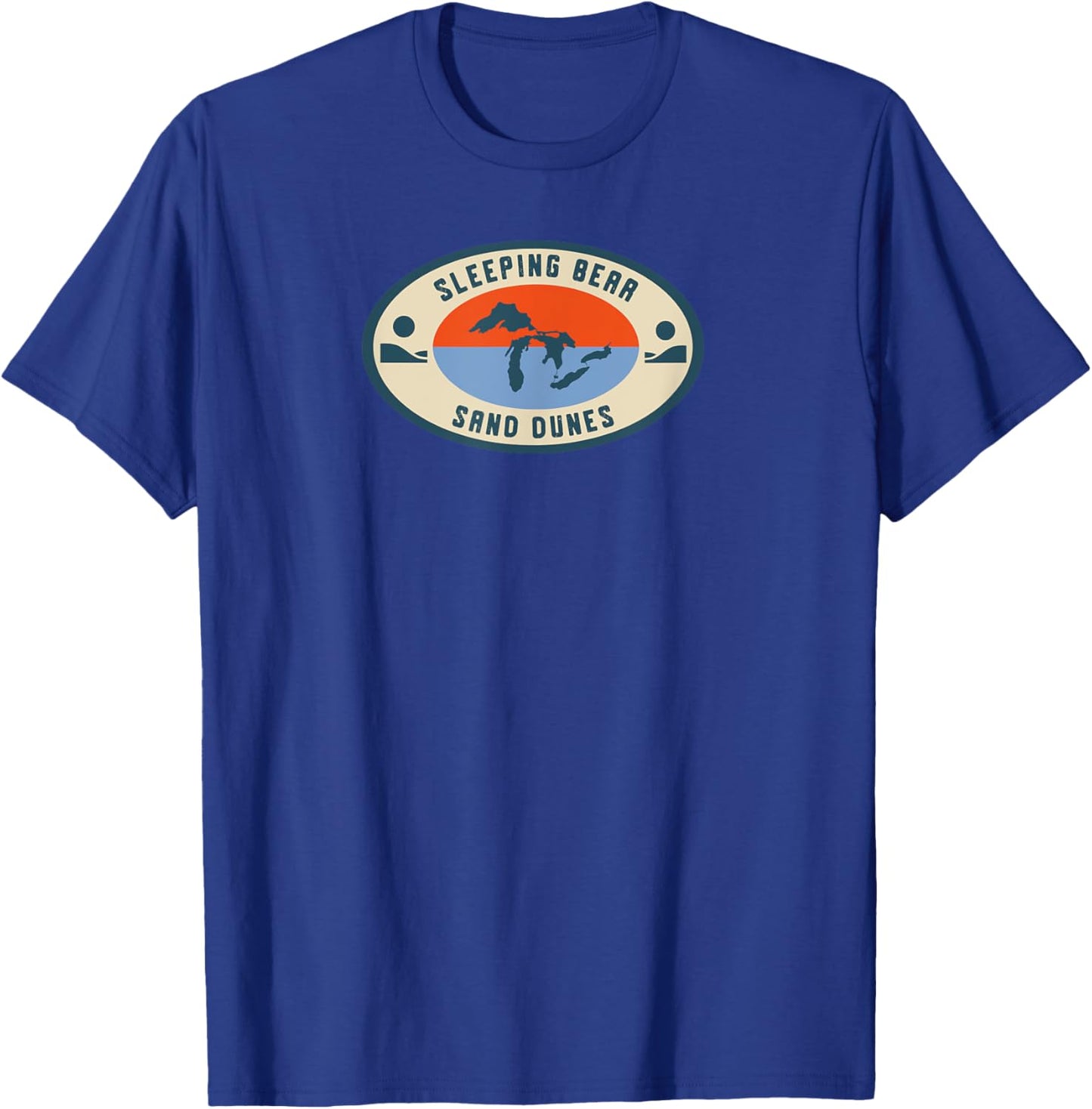 Sleeping Bear Sand Dunes Michigan Michigander Great Lakes T-Shirt - T-Shirt | Royal