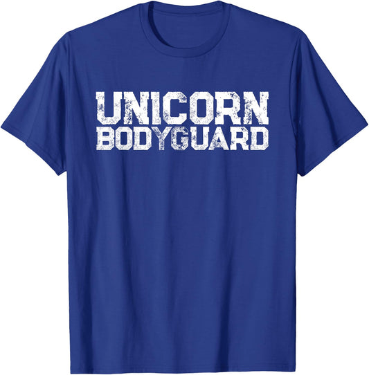 Funny Dad Halloween Costume Unicorn Bodyguard unicorn Dad T-Shirt - T-Shirt | Royal