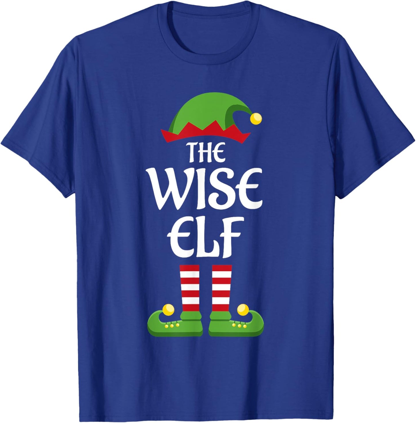 Wise Elf Family Matching Group Christmas T-Shirt - T-Shirt | Royal
