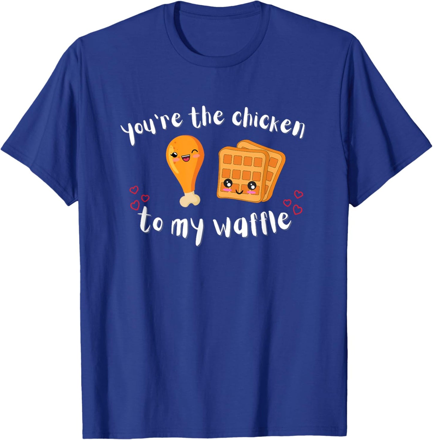 Foodie Chef | Chicken and Waffles I Couples T-Shirt - T-Shirt | Royal