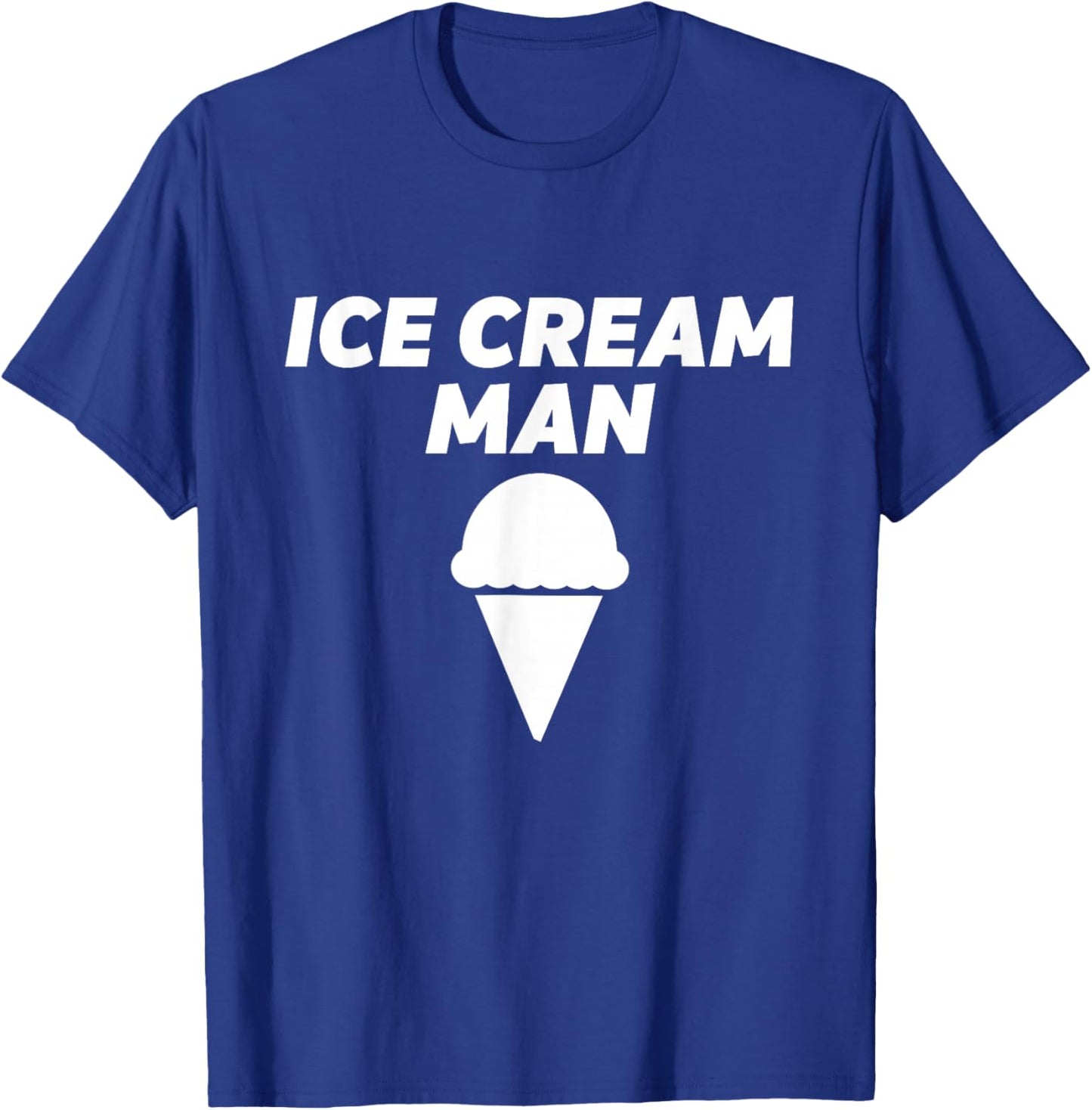 Ice Cream Man Costume Vanilla Soft Serve Ice Cream Costume T-Shirt - T-Shirt | Royal