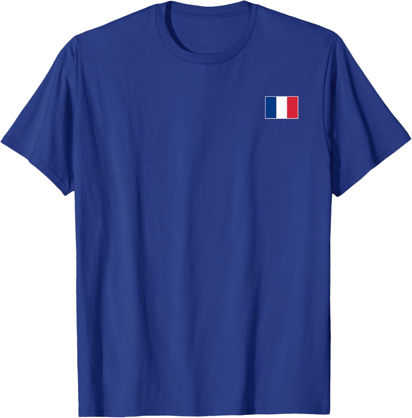 France T Shirt Women Men Kids Left Chest French Flag T-Shirt - T-Shirt | Royal