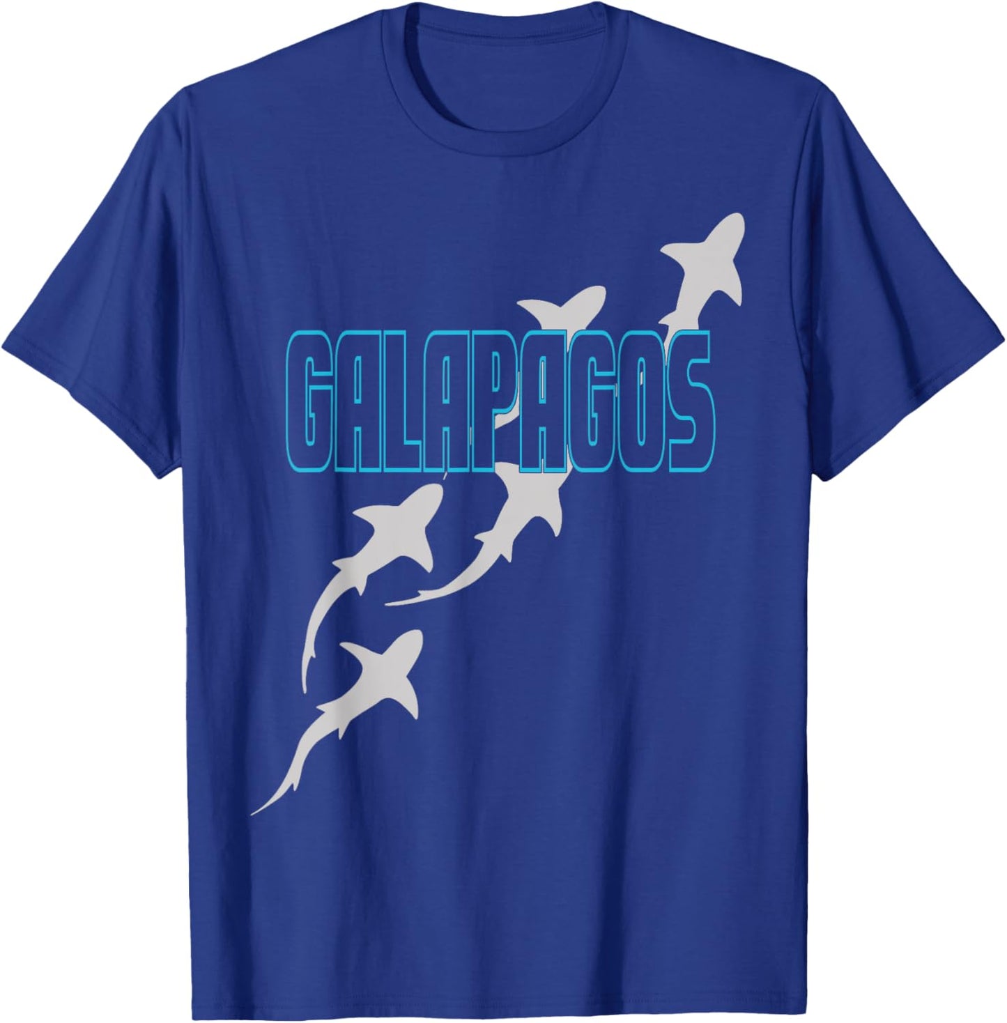 Shark Scuba Diving Galapagos, Sharks in Galapagos Islands T-Shirt - T-Shirt | Royal