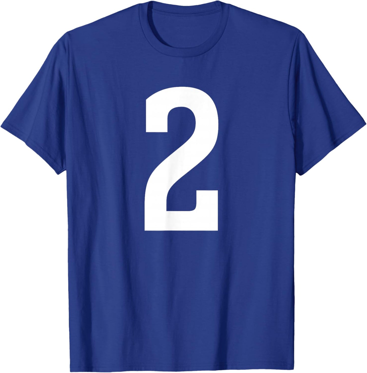 Number Two #2 Sport Team Uniform T-Shirt - T-Shirt | Royal