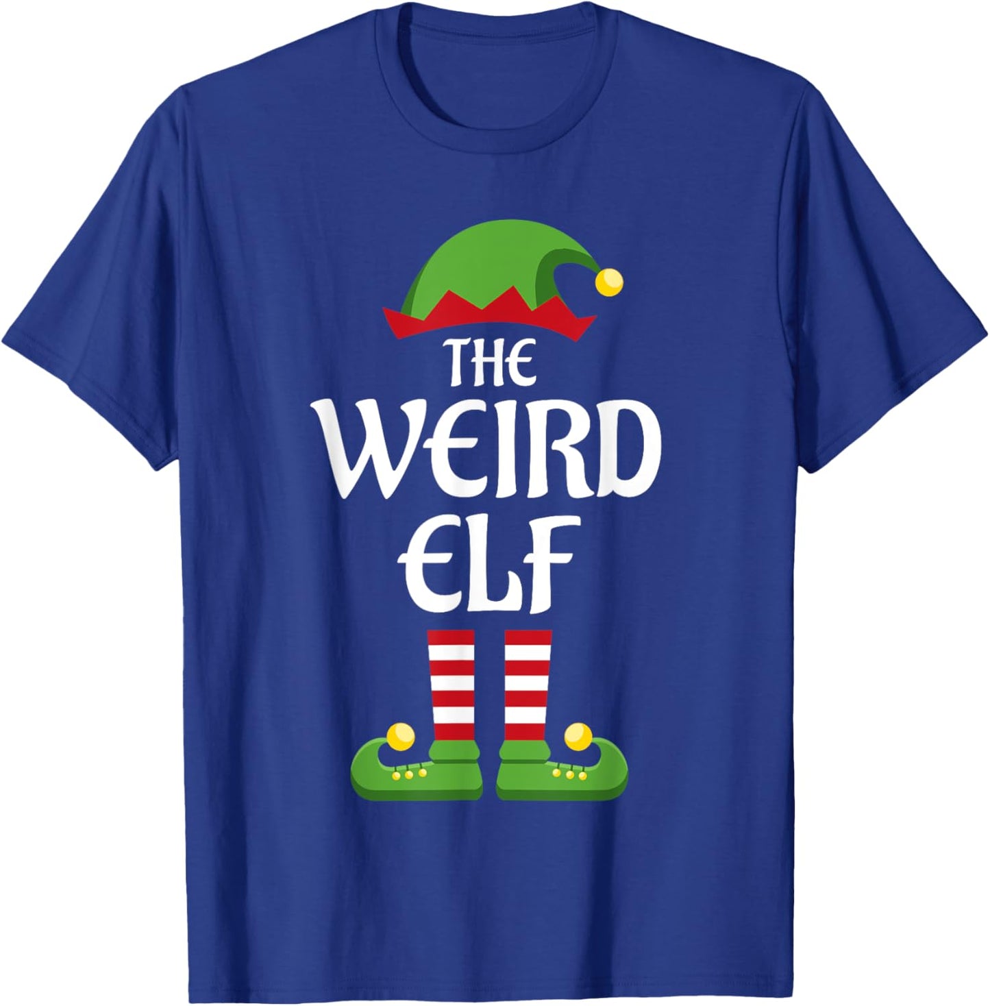 Weird Elf Family Matching Group Christmas T-Shirt - T-Shirt | Royal