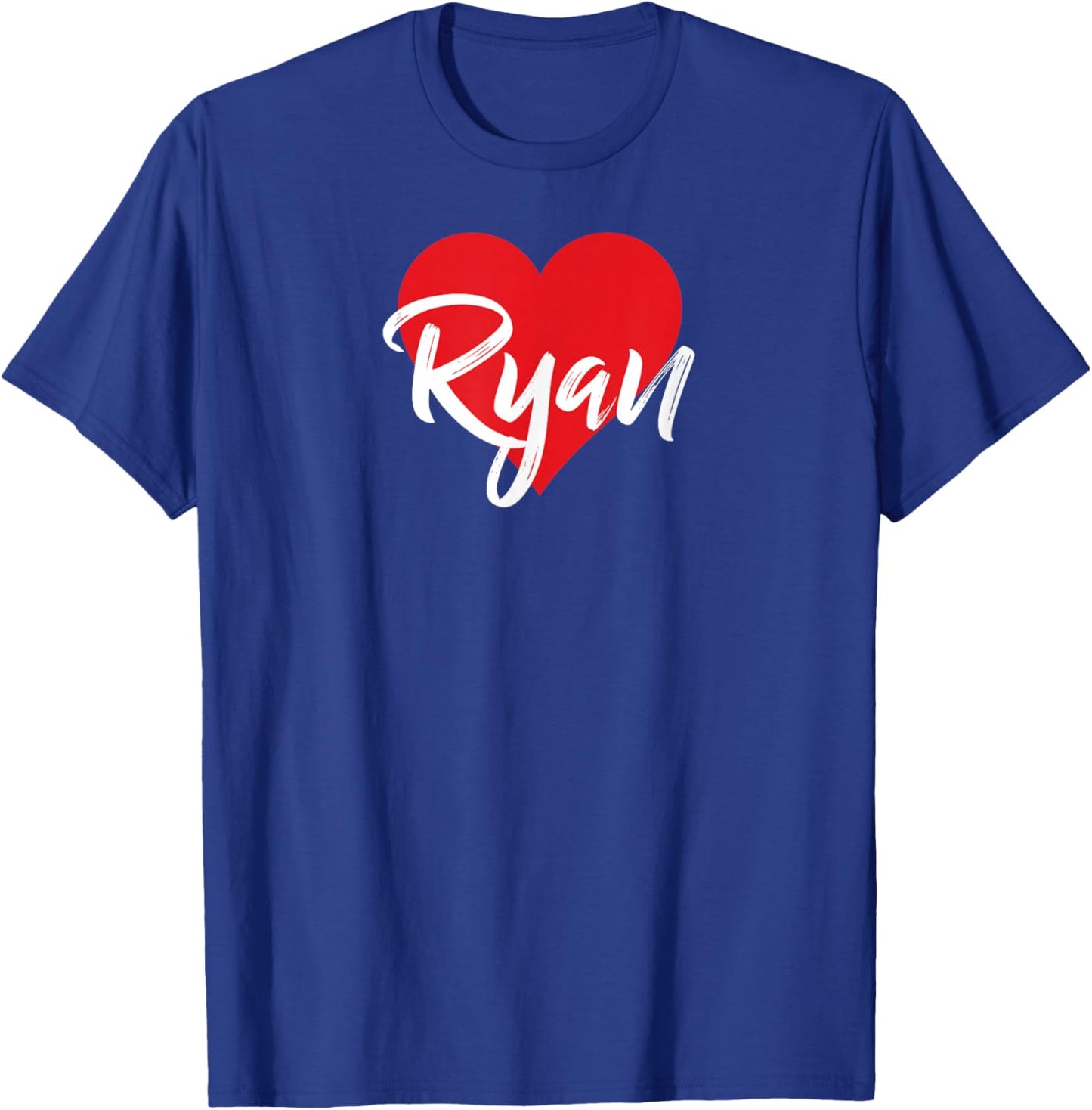 I Love Ryan First Name I Heart Named T-Shirt - T-Shirt | Royal