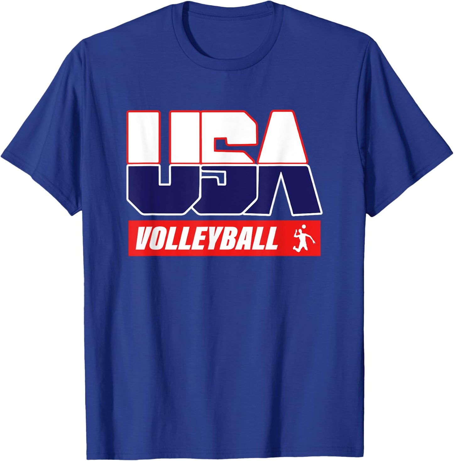 USA Team volleyball - men & women American sports T-Shirt - T-Shirt | Royal