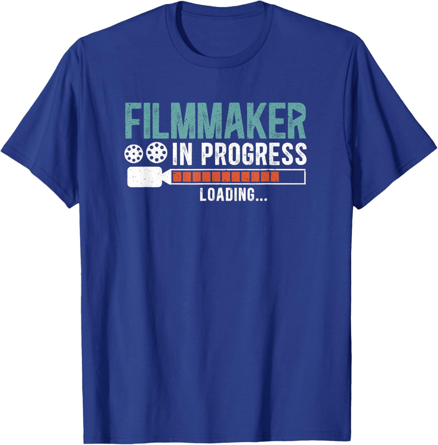 SHIRTSIDE Film Maker -Adults Black Movie Maker Editor Small T-Shirt - T-Shirt | Royal