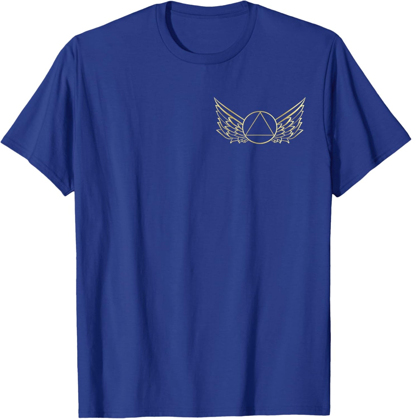 Sobriety Recover AA Supporter Wings Sober T-Shirt - T-Shirt | Royal