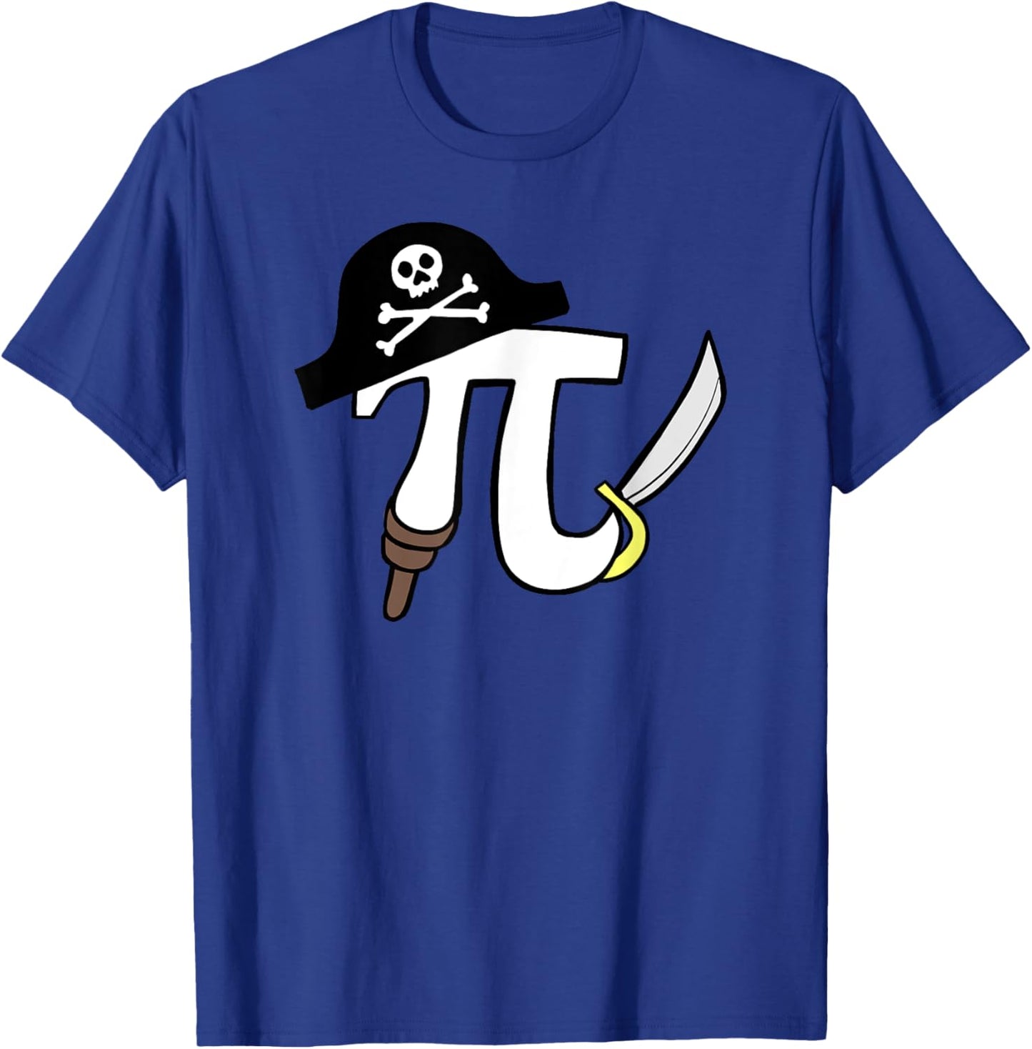 PIrate Pi funny Pirate Pi Math Pi Pun T-Shirt - T-Shirt | Royal