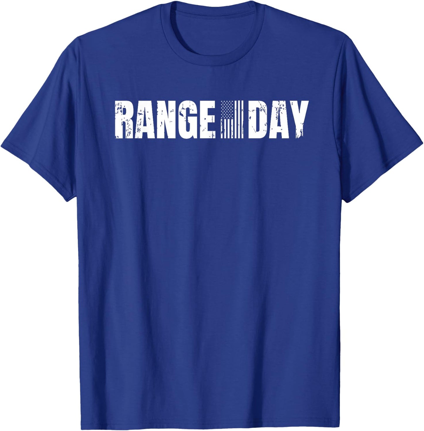 Range Day American Flag Patriotic Shooting Range T-Shirt - T-Shirt | Royal