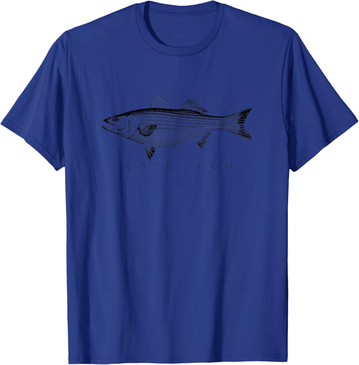 Cape Cod Striper Fishing T-Shirt - T-Shirt | Royal