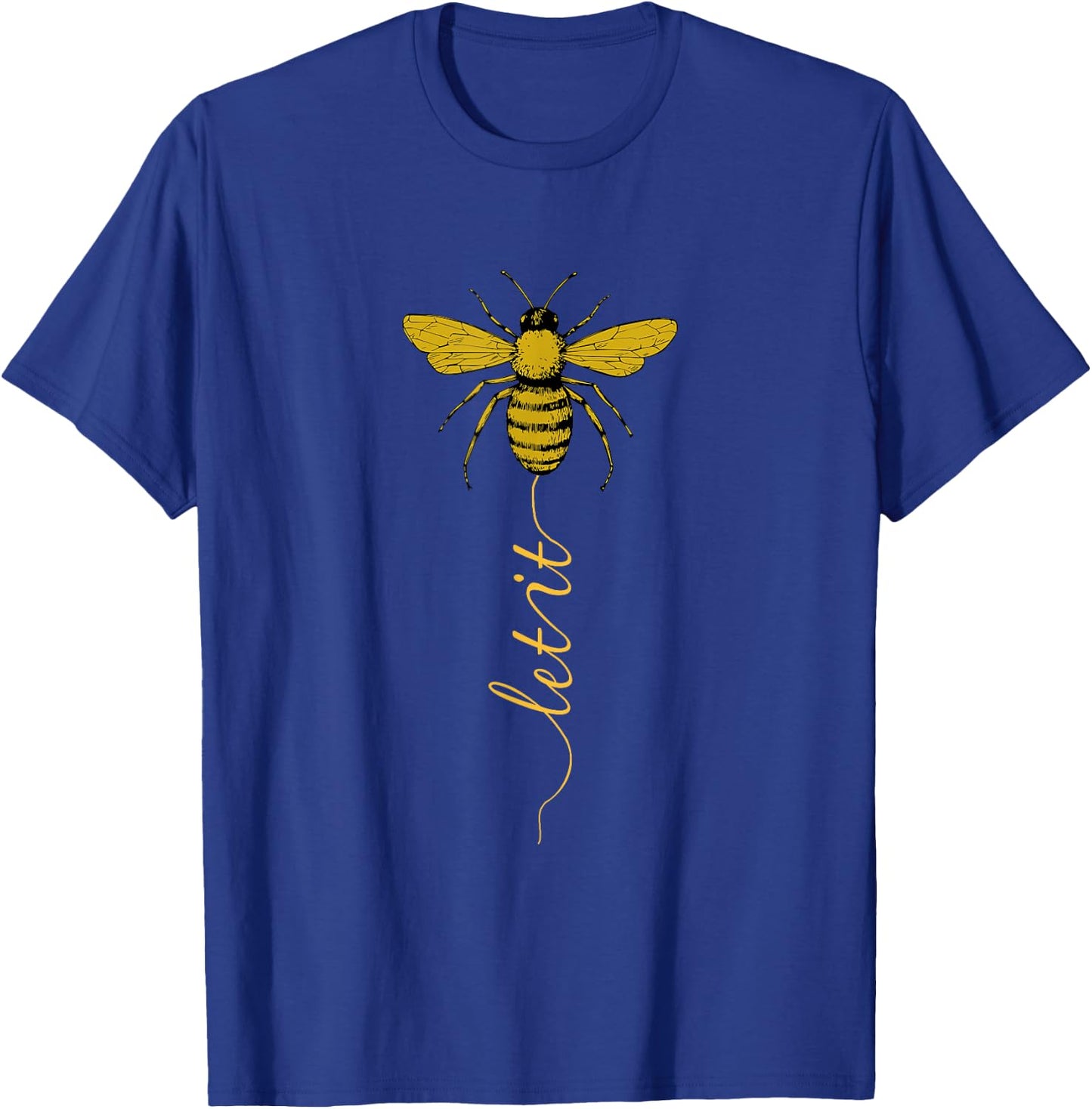 Let It Bee Funny Beekeeper Honey Graphic T-Shirt - T-Shirt | Royal