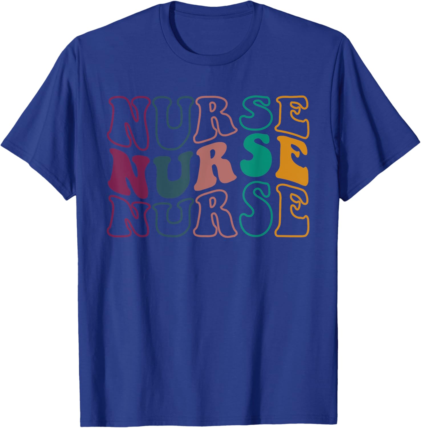 Retro Future Nurse Life for Registered Nurse Nurse's Day T-Shirt - T-Shirt | Royal