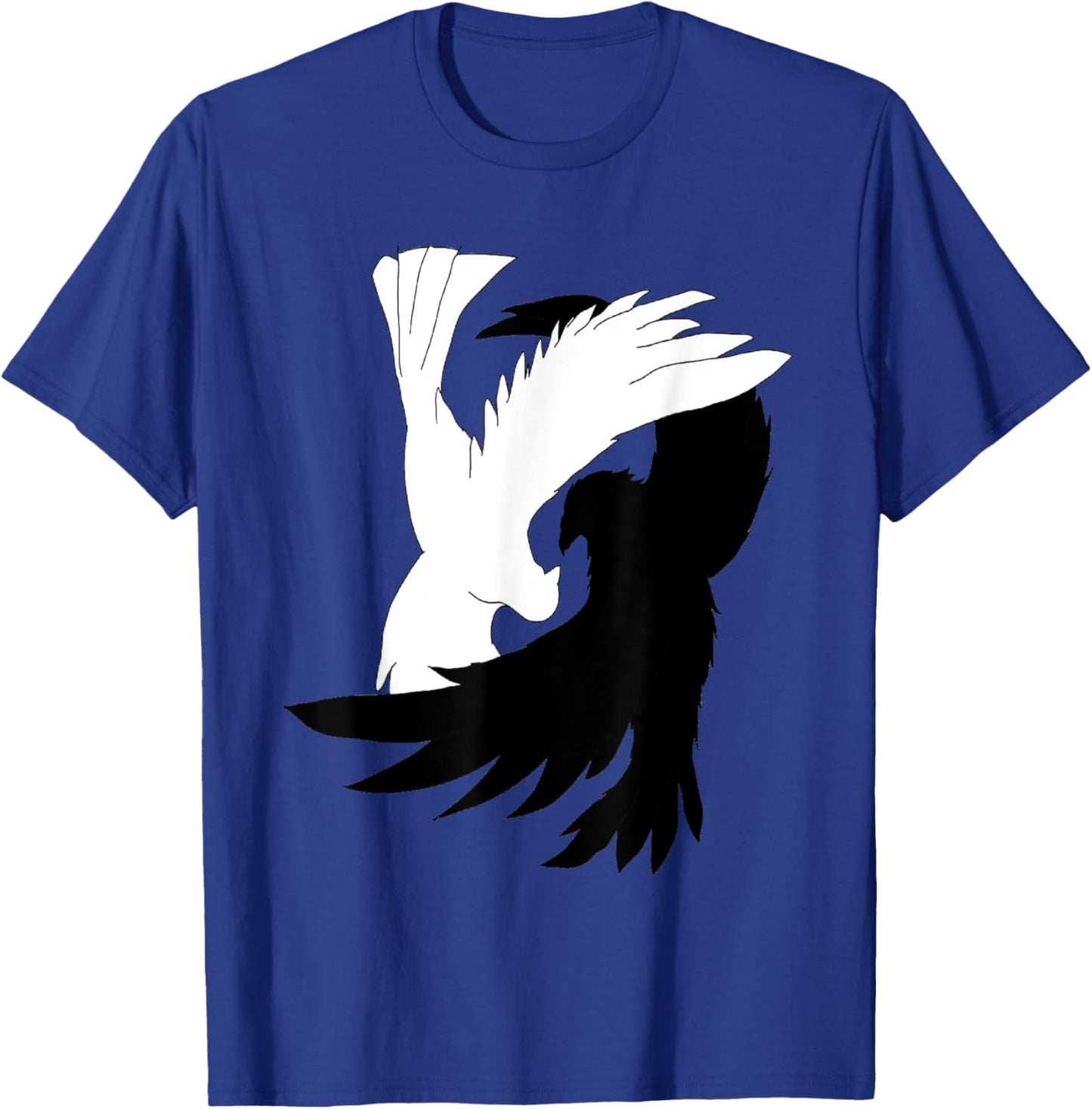 Love Birds shirt Raven Crow Dove Yin Yang Shi T-Shirt - T-Shirt | Royal