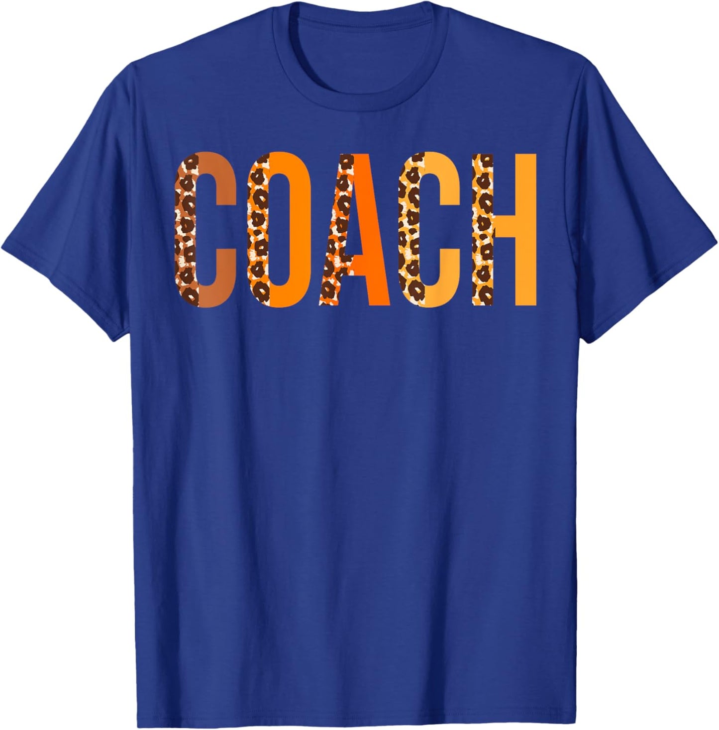 Coach leopard Squad Cute Fall Autumn Lovers Thanksgiving T-Shirt - T-Shirt | Royal