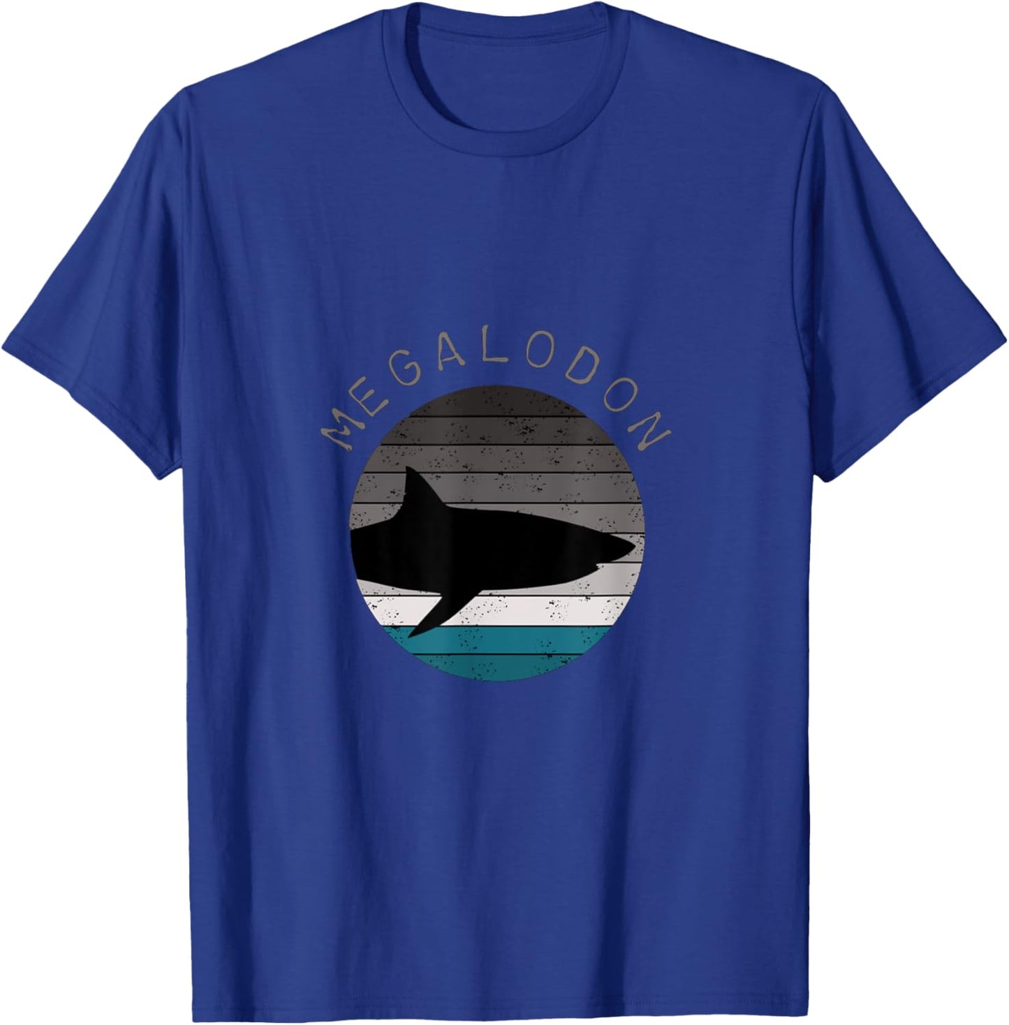 Megalodon Great White Shark T-Shirt - T-Shirt | Royal