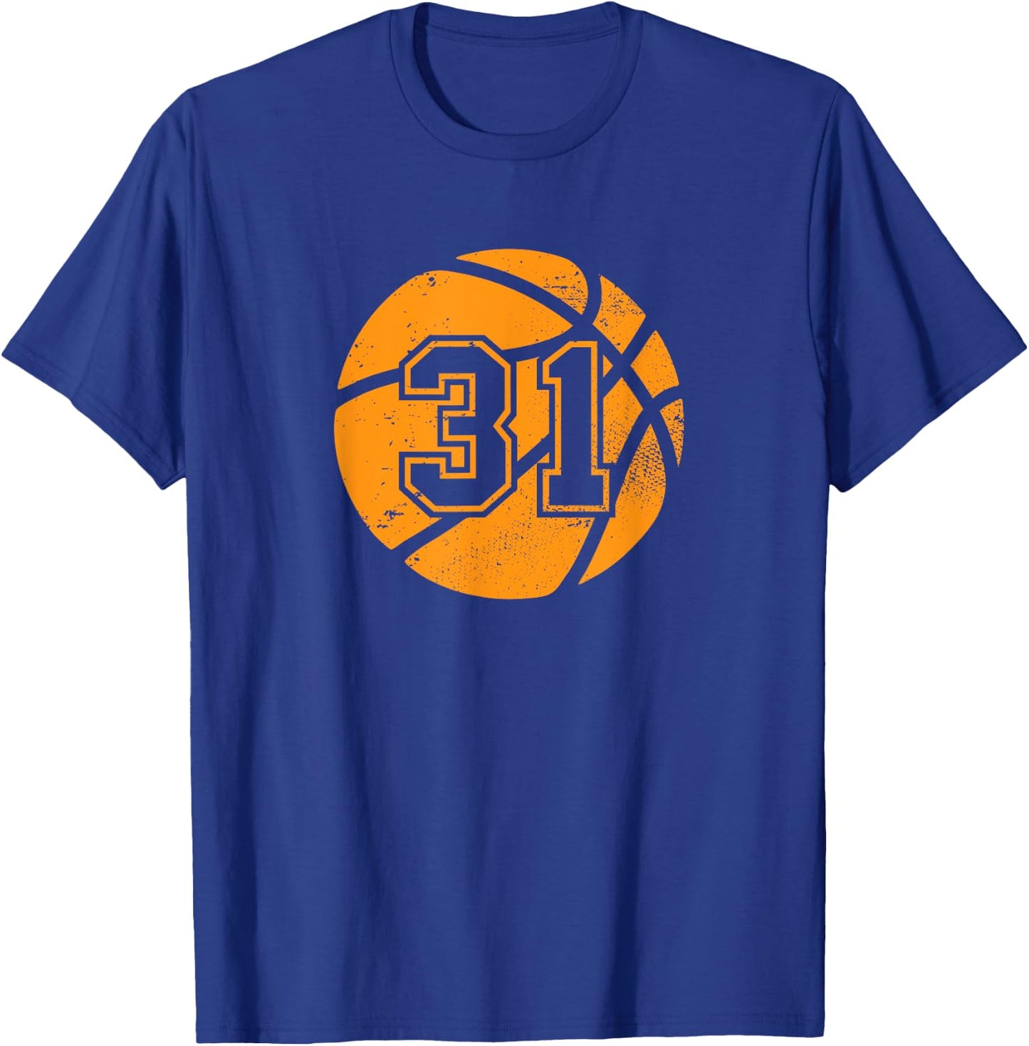 Basketball Player #31 Basketball Mom Dad Jersey Number 31 T-Shirt - T-Shirt | Royal